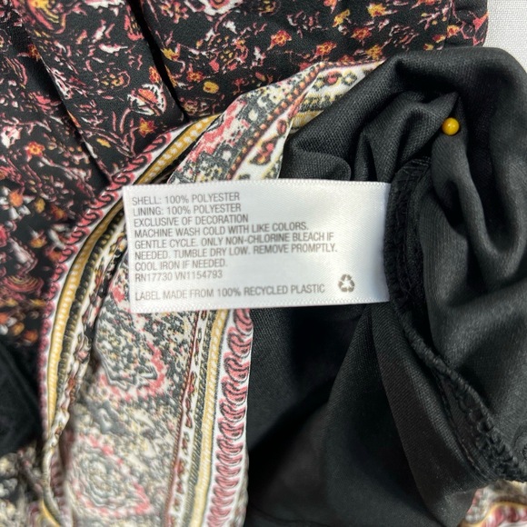 Knox Rose Maxi Dress Womens Large Tiered Floral Crochet High Low Boho - Picture 5 of 15